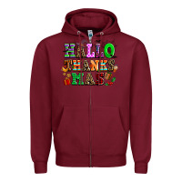Burgundy hallothanksmas Zipper Hoodie - AdoDesignShop