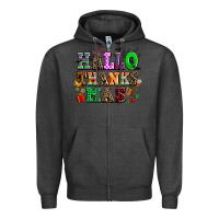 Charcoal Heather hallothanksmas Zipper Hoodie - AdoDesignShop