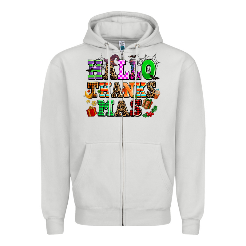 Hallothanksmas Zipper Hoodie by AdoDesignShop | Teevron