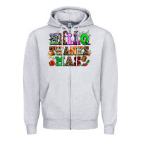 Heather Grey hallothanksmas Zipper Hoodie - AdoDesignShop