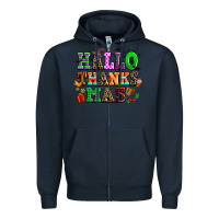 Navy hallothanksmas Zipper Hoodie - AdoDesignShop