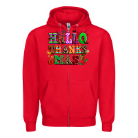 Red hallothanksmas Zipper Hoodie - AdoDesignShop