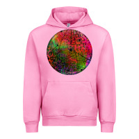 Fuchsia Pink halloween round Urban Hoodie - BundleAndBundleShop