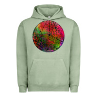 Pigment Oil Green halloween round Urban Hoodie - BundleAndBundleShop