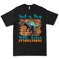 Black just a boy who loves baby spinosaurus Premium Tee - Artiststas