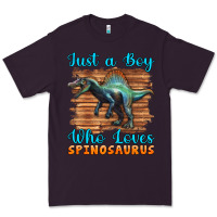 Plum just a boy who loves baby spinosaurus Premium Tee - Artiststas