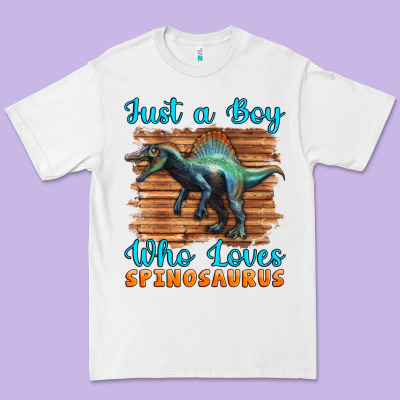 Just A Boy Who Loves Baby Spinosaurus Premium Tee Designed By Artiststas