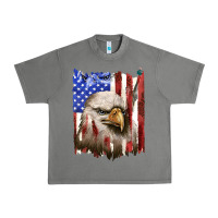 Tornado usa flag with eagle head Urban Heavy Tee - texasbilliewilder