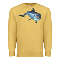 Antique Gold bottlenose dolphin Premium Sweatshirt - LillyAllenDesigns