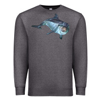 Charcoal Heather bottlenose dolphin Premium Sweatshirt - LillyAllenDesigns