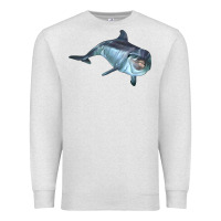 Oatmeal Heather bottlenose dolphin Premium Sweatshirt - LillyAllenDesigns
