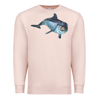 Pale Pink bottlenose dolphin Premium Sweatshirt - LillyAllenDesigns