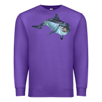 Purple bottlenose dolphin Premium Sweatshirt - LillyAllenDesigns