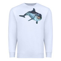 White bottlenose dolphin Premium Sweatshirt - LillyAllenDesigns