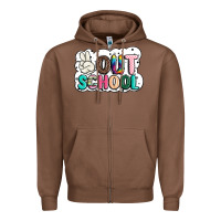 Chestnut peace out school Zipper Hoodie - JahusDesignShop