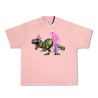 Salmon balerina t rex dinosaur with tutu Urban Heavy Tee - RanaPortraitStore