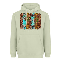 Matcha sunflower cactus leopard brushstroke Heavyweight Hoodie - AdoDesignShop