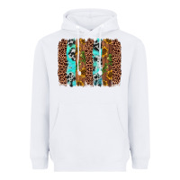 White sunflower cactus leopard brushstroke Heavyweight Hoodie - AdoDesignShop