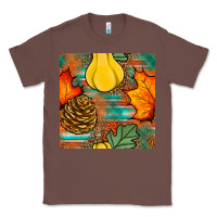 Chestnut fall pumpkins seamless pattern Classic Tee - BundleAndBundleShop