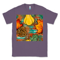 Lavender fall pumpkins seamless pattern Classic Tee - BundleAndBundleShop