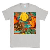 Moon Dust fall pumpkins seamless pattern Classic Tee - BundleAndBundleShop