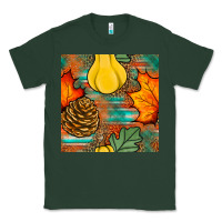 Sports Green fall pumpkins seamless pattern Classic Tee - BundleAndBundleShop