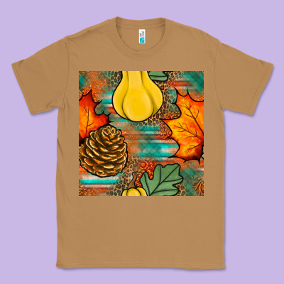 Fall Pumpkins Seamless Pattern Classic Tee Designed By Bundleandbundleshop