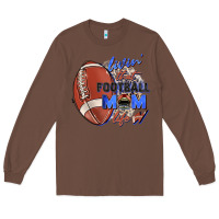 Chestnut livin' that football mom life Long Sleeve Tee - Zillion Design Studio
