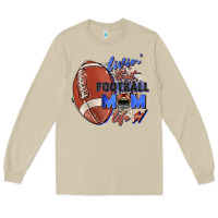 Mushroom livin' that football mom life Long Sleeve Tee - Zillion Design Studio