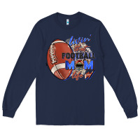 Navy livin' that football mom life Long Sleeve Tee - Zillion Design Studio