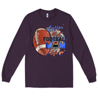 Plum livin' that football mom life Long Sleeve Tee - Zillion Design Studio