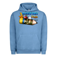 Pigment Pebble Blue headstart dude Urban Hoodie - BundleAndBundleShop
