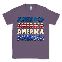 Lavender America 4th of July Classic Tee - CowGirlArtShop