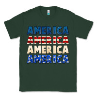 Sports Green America 4th of July Classic Tee - CowGirlArtShop