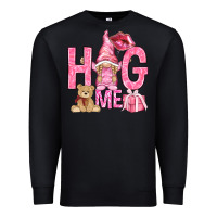 Black hug me with gnome Premium Sweatshirt - NancyCooperArtShop