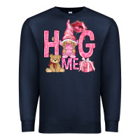 Navy hug me with gnome Premium Sweatshirt - NancyCooperArtShop