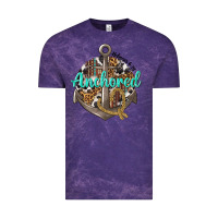 Cloud Purple anchored hebrews 6 19 Vintage Tee - texasbilliewilder