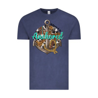Vintage Denim anchored hebrews 6 19 Vintage Tee - texasbilliewilder