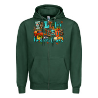 Sports Green fall for jesus he never leaves Zipper Hoodie - AdoDesignShop