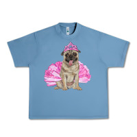 Pebble Blue balerina pug with tutu Urban Heavy Tee - RanaPortraitStore