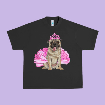 Urban Heavy Tee balerina pug with tutu