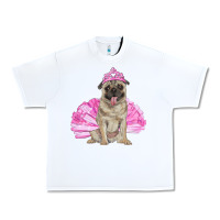 White balerina pug with tutu Urban Heavy Tee - RanaPortraitStore