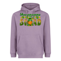 Lavender shenanigans squad gnomes shamrock gold leopard glitter Heavyweight Hoodie - Artiststas