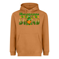 Meerkat shenanigans squad gnomes shamrock gold leopard glitter Heavyweight Hoodie - Artiststas