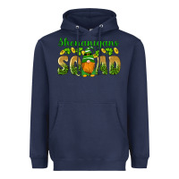 Navy shenanigans squad gnomes shamrock gold leopard glitter Heavyweight Hoodie - Artiststas
