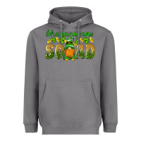 Storm shenanigans squad gnomes shamrock gold leopard glitter Heavyweight Hoodie - Artiststas