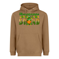 Toasted Coconut shenanigans squad gnomes shamrock gold leopard glitter Heavyweight Hoodie - Artiststas