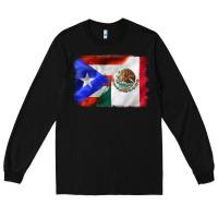 Black mexico and puerto rico Long Sleeve Tee - CTS Tumbler Store