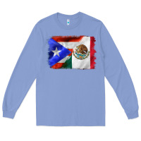 Colony Blue mexico and puerto rico Long Sleeve Tee - CTS Tumbler Store