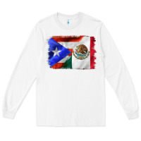 White mexico and puerto rico Long Sleeve Tee - CTS Tumbler Store